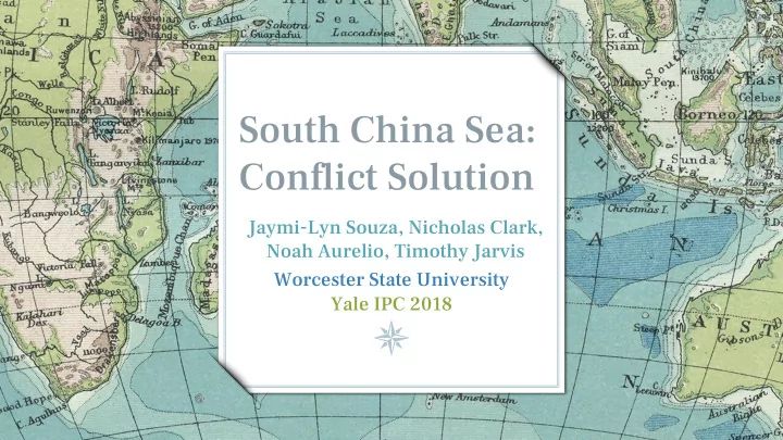 south china sea conflict solution