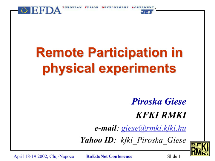 remote participation in in remote participation physical