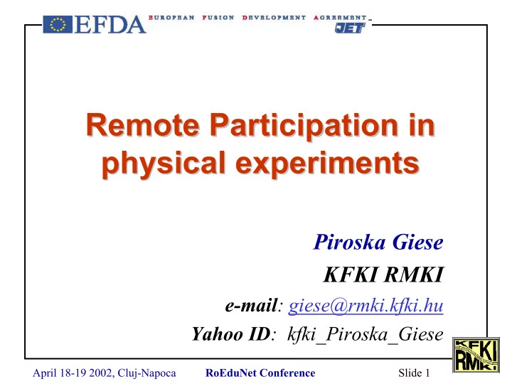 remote participation in in remote participation physical