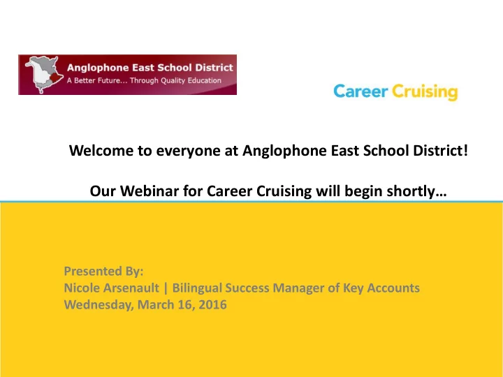 presented by nicole arsenault bilingual success manager
