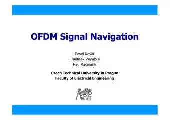 OFDM Signal Navigation  NAV 2008  2  OFDM Signal Navigation  NAV 2008  3  OFDM Signal Navigation