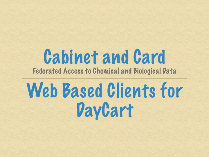 cabinet and card