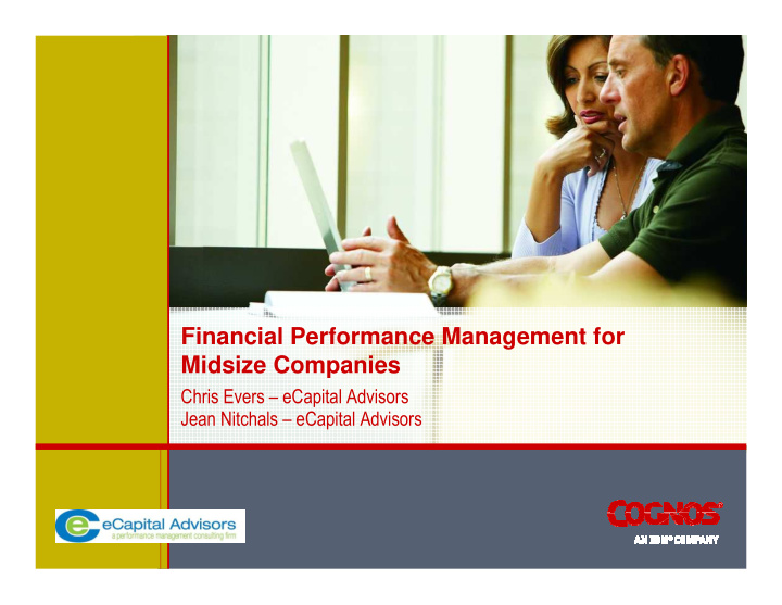 financial performance management for midsize companies