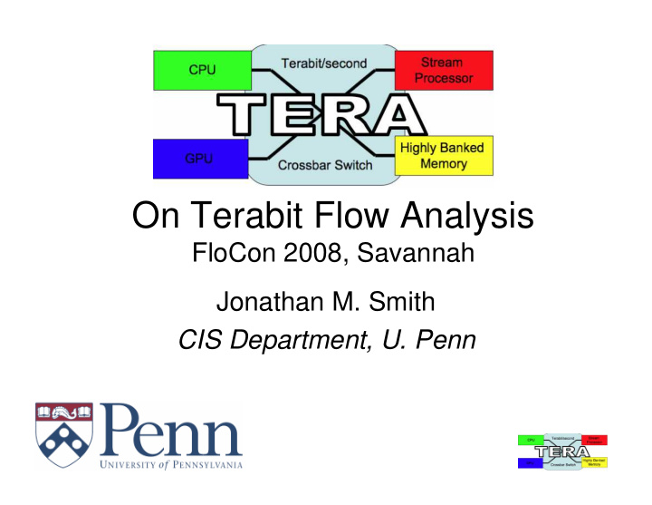 on terabit flow analysis
