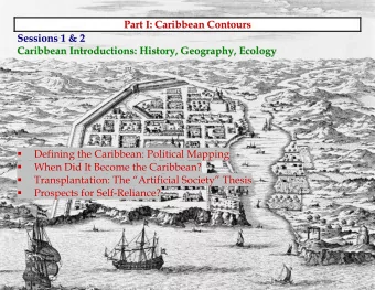 Pa  ar  rt  t  I  I:  :  C  Ca  ar  ri  ib  bb  be  ea  an  n  C  Co  on  nt  to  ou  ur  rs  s  P