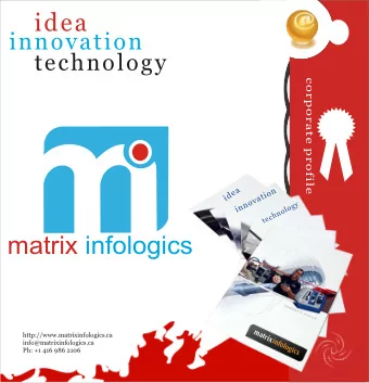 matrix infologics  technology  c  o  r  p  o  r  a  t  e  p  r  o  f  i  l  e  idea  innovation  y