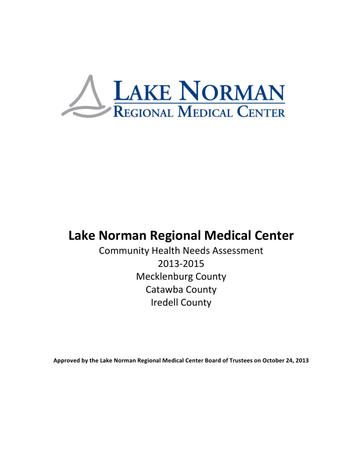 lake norman regional medical center