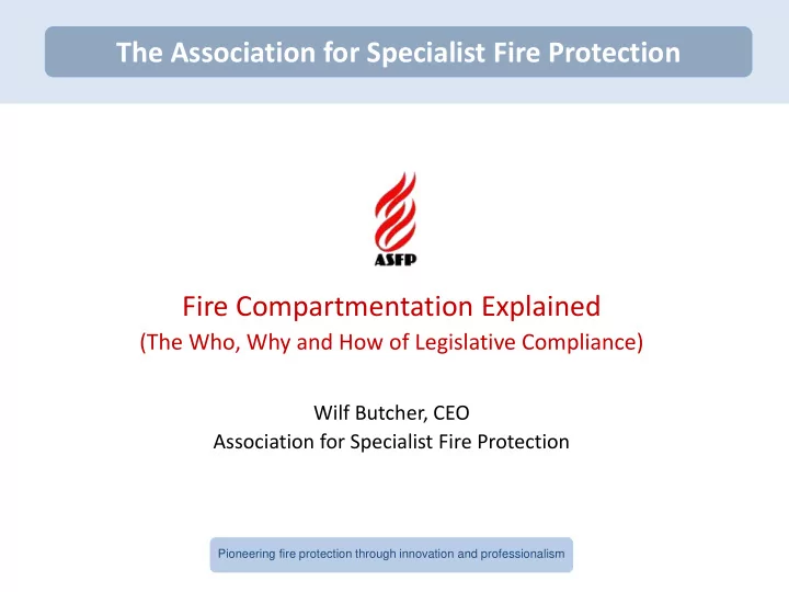 pioneering fire protection through innovation and
