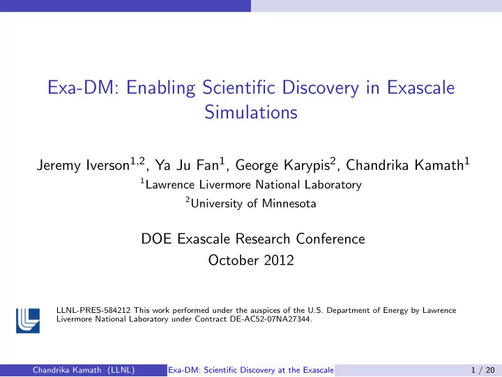 exa dm enabling scientific discovery in exascale