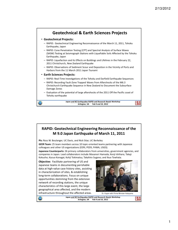 geotechnical earth sciences projects