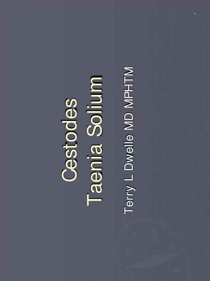 taenia solium cestodes geographic distribution
