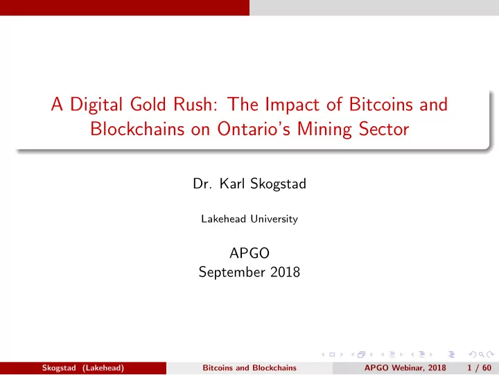 a digital gold rush the impact of bitcoins and
