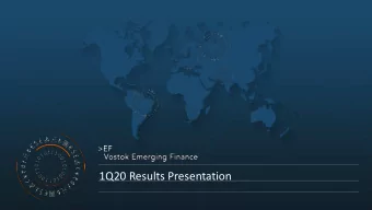 1Q20 Results Presentation  VEF and the Current Crisis  This is just another crisis in emerging