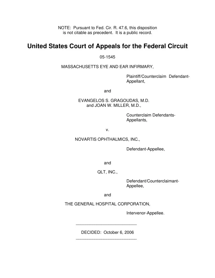 united states court of appeals for the federal circuit