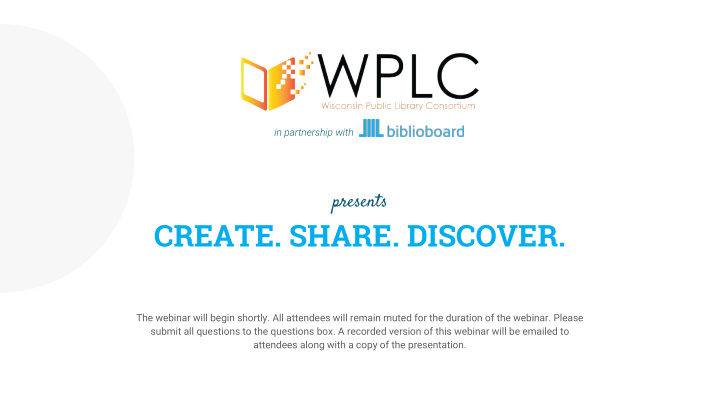 create share discover
