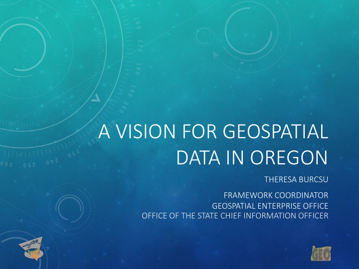 a vision for geospatial data in oregon