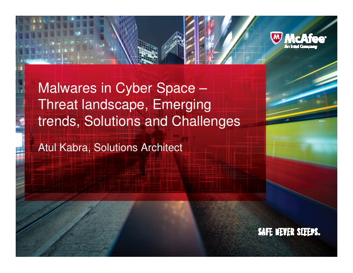 malwares in cyber space threat landscape emerging trends