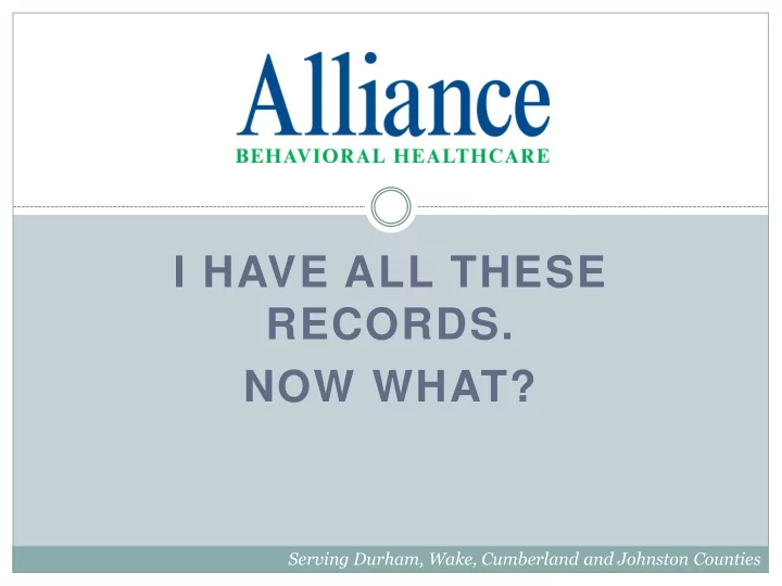 records