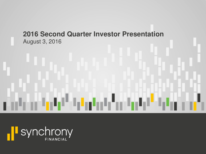 2016 second quarter investor presentation