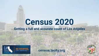 Census 2020  Getting a full and accurate count of Los Angeles  census.lacity.org  What is Census