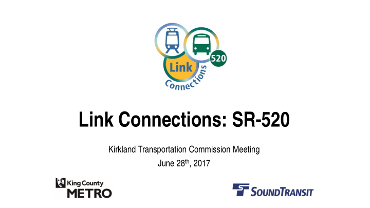 link connections sr 520