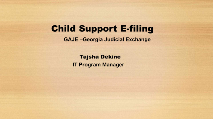child support e filing