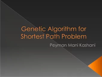 F  unda me nta l Pro b le m tha t a ppe a rs in  ma ny a pplic a tio ns inc luding :  T  ra