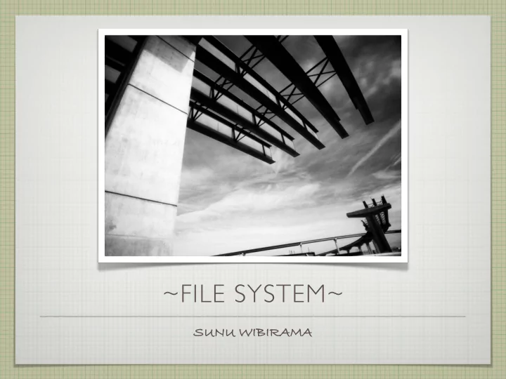 file system