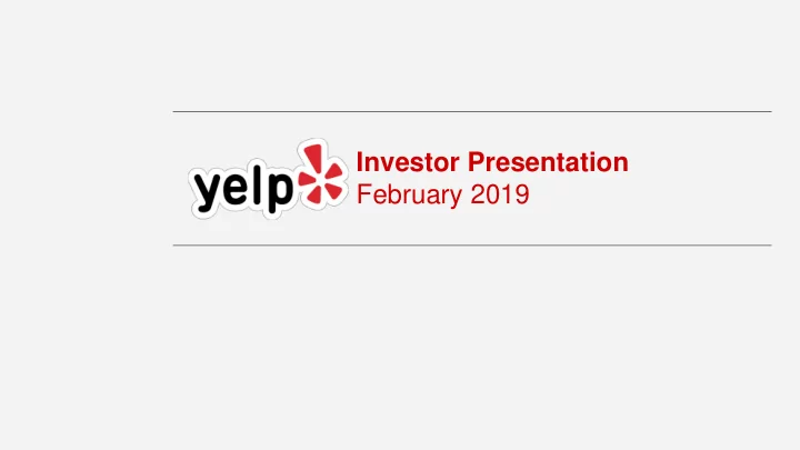 february 2019 safe harbor