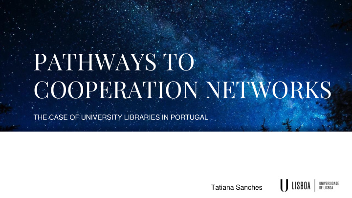 pathways to cooperation networks
