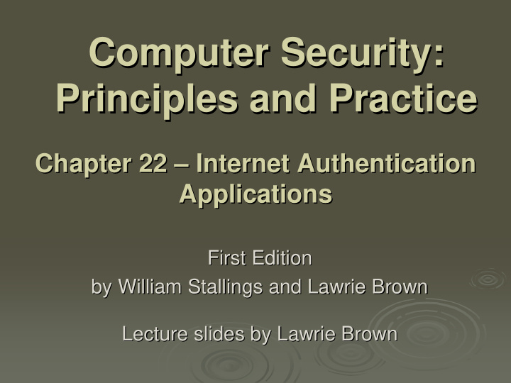 computer security computer security principles and