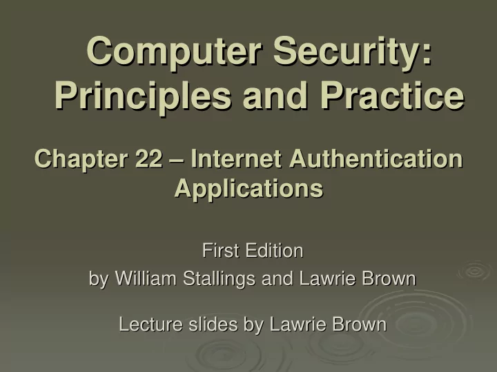 computer security computer security principles and