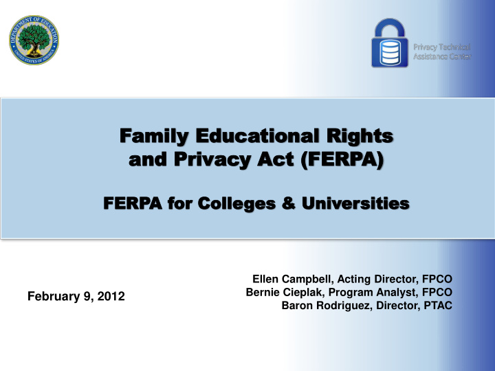 fe ferp rpa a for or coll college ges univ s univer
