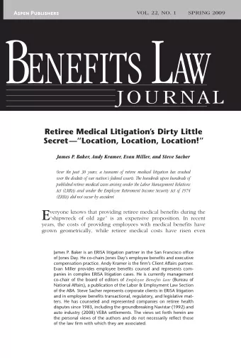 Next door, employers crowd the docket because the Seventh  Circuit has ruled that retiree medical