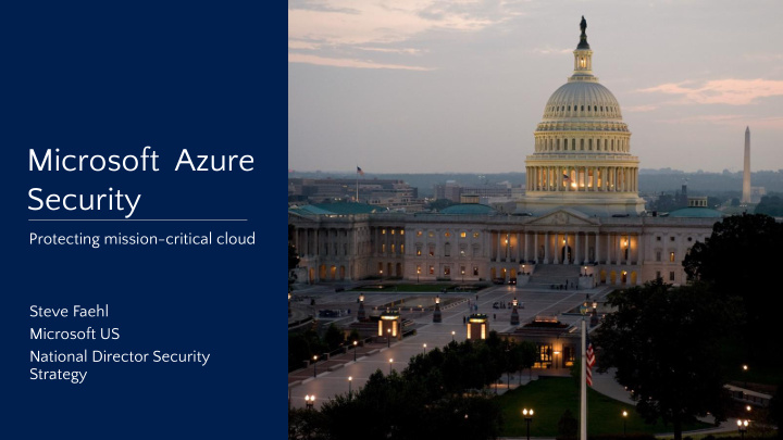 microsoft azure security