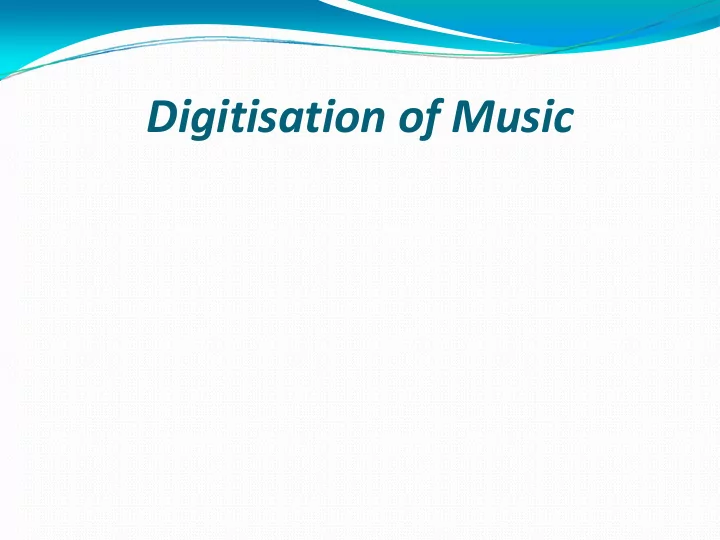 digitisation of music iasa technical committee standards
