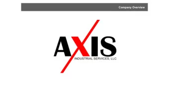 Company Overview  AXIS  Services  AXIS Industrial Services, L  LLC.  Back  ckground &amp;  &amp;