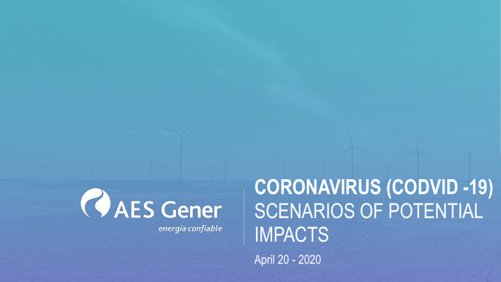 coronavirus codvid 19 scenarios of potential impacts