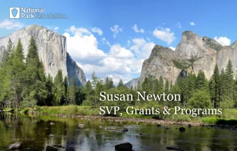 Susan Newton  SVP, Grants &amp; Programs  Image by John K  1 | National Park Foundation