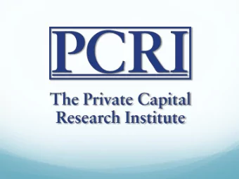 The Disintermediation of  Financial Markets:  Direct Investing in Private Equity  Josh Lerner