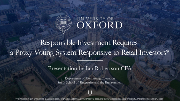 responsible investment requires