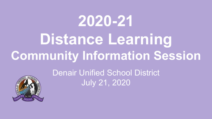 2020 21 distance learning