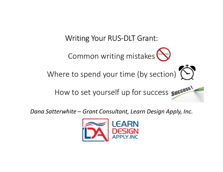 writing your rus dlt grant common writing mistakes where
