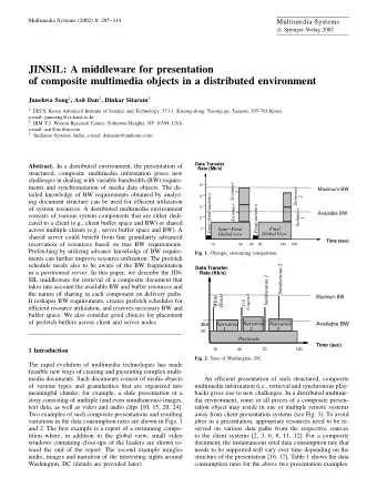 JINSIL: A middleware for presentation  of composite multimedia objects in a distributed environment