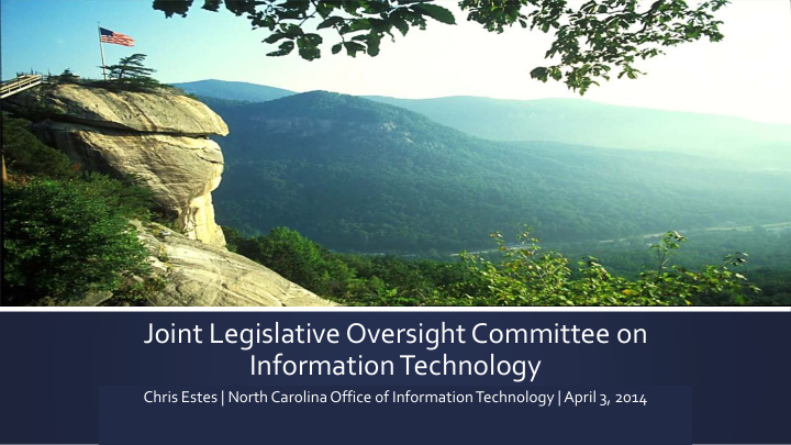 joint legislative oversight committee on information