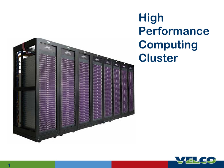 high performance computing cluster