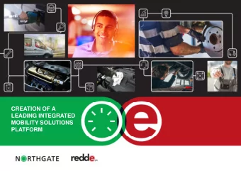 CREATION OF A  LEADING INTEGRATED  MOBILITY SOLUTIONS  PLATFORM  DISCLAIMER  THIS PRESENTATION AND