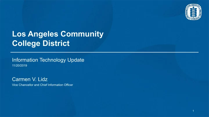 los angeles community college district