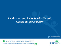 vaccination and patients with chronic