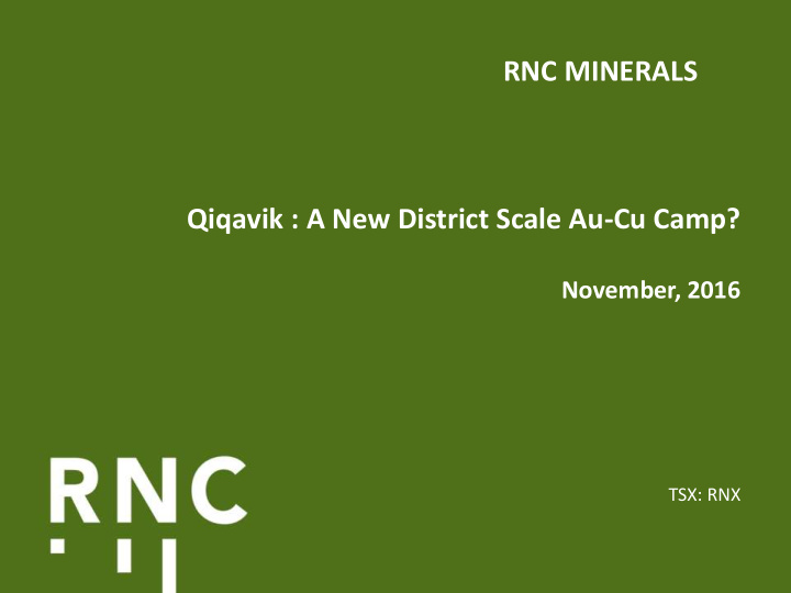 rnc minerals